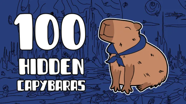 100 Gizli Capybaras oyununun kapağı