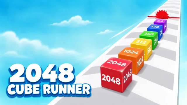 2048 Küp Koşucu: 3D Birleştirme oyununun kapağı