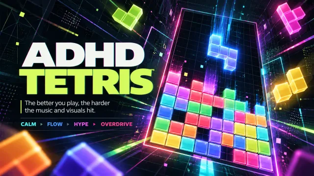 Adhd Tetris oyununun kapağı