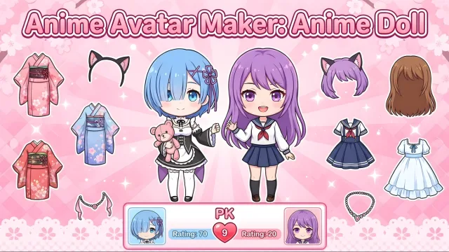 Anime Avatar Yapımcısı: Anime Bebek oyununun kapağı