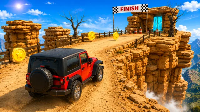 Arazi Jeep Sürüş Dağ Tırmanış oyununun kapağı