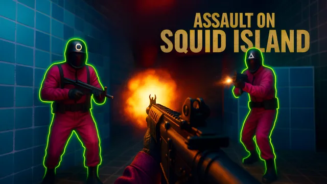 Assault Üzerinde Squid Ada oyununun kapağı