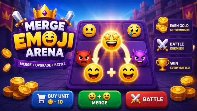Birleştirme Emoji Arena oyununun kapağı