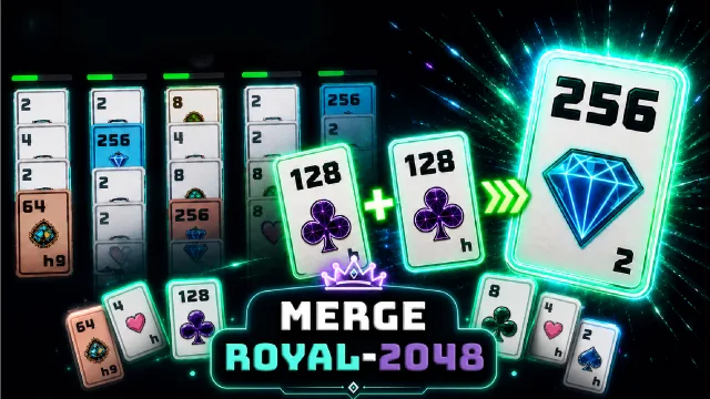 Birleştirme Kraliyet 2048 oyununun kapağı