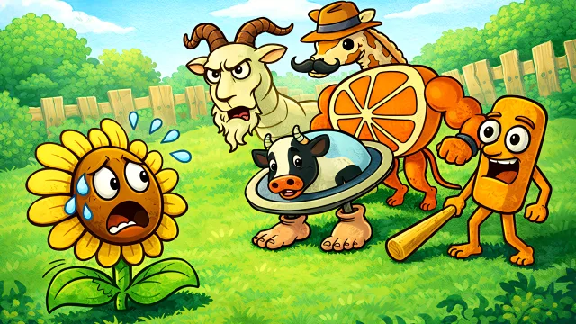 Bitkiler Ve Brainrot 2D oyununun kapağı