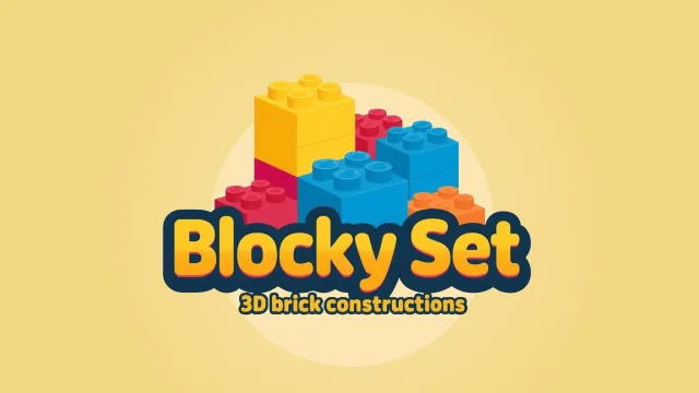 Bloklu Set - 3D Tuğla Constructions oyununun kapağı