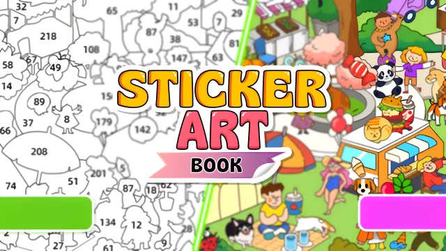 Çıkartma Sanat Kitap Bulmaca oyununun kapağı