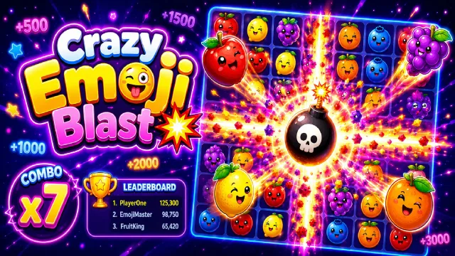 Çılgın Emoji Patlatma oyununun kapağı