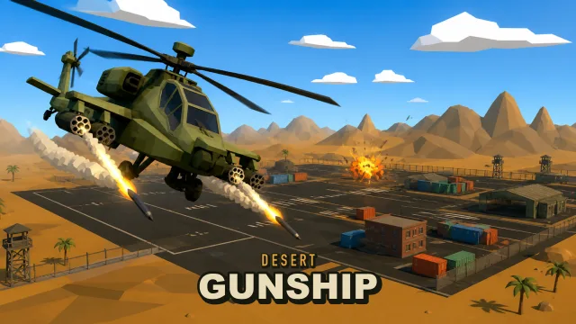 Çöl Gunship oyununun kapağı