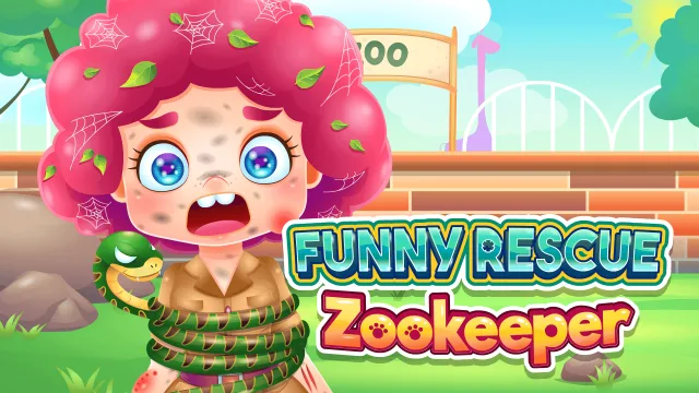 Eğlenceli Kurtarma Zookeeper oyununun kapağı