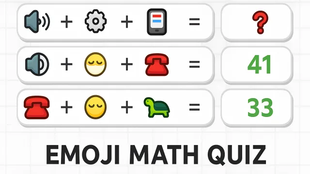 Emoji Matematik Bilgi Yarışması oyununun kapağı