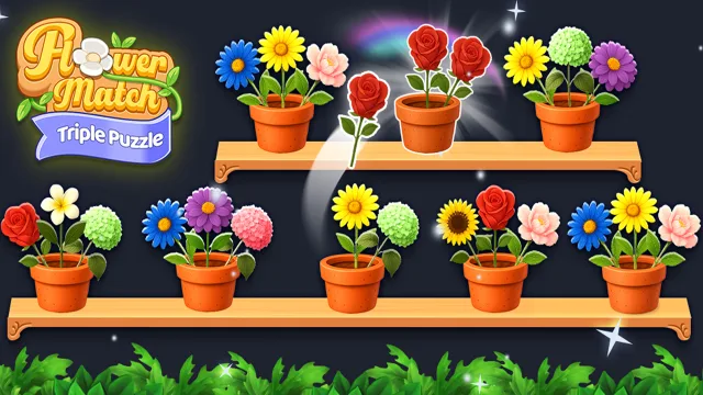 Flower Birleştirme - Üçlü Bulmaca oyununun kapağı