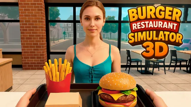 Hamburger Restoran Simülatörü 3D oyununun kapağı