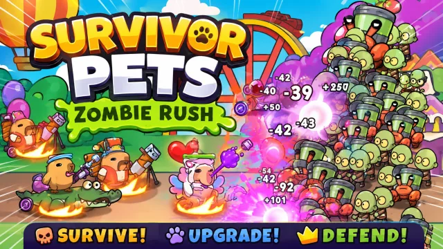 Kapibara Let Go: Zombi Koşusu oyununun kapağı