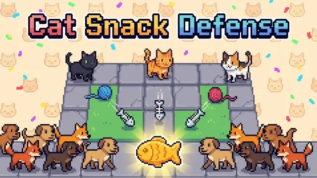 Kedi Atıştırmalık Savunma oyununun kapağı