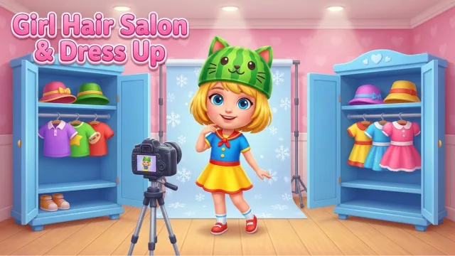 Kız Saç Salon Ve Giydirme oyununun kapağı