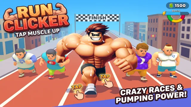 Koşu Tıklama: Dokun Muscle oyununun kapağı