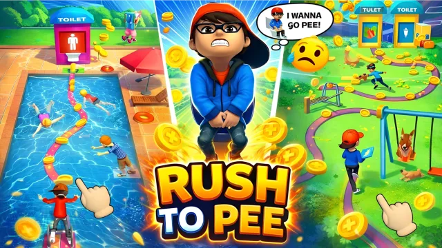 Koşusu Koşu: Need Pee – Tuvalet Koşu Koşucu Oyunu oyununun kapağı