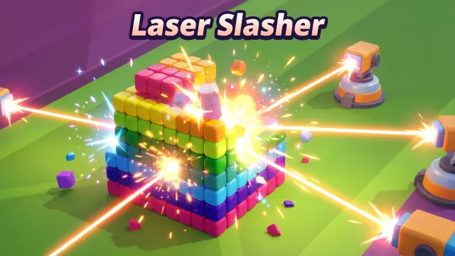 Lazer Slasher oyununun kapağı