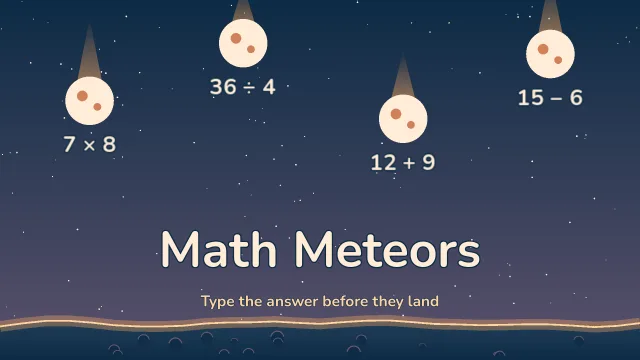 Matematik Meteors oyununun kapağı