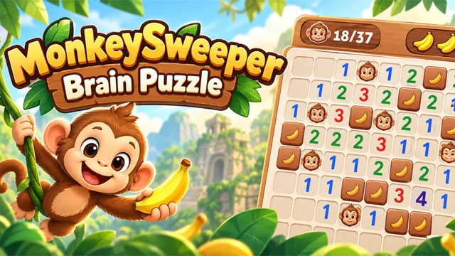 Monkeysweeper: Mayınlar Bulmacalar oyununun kapağı