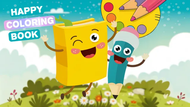Mutlu Boyama Kitap oyununun kapağı