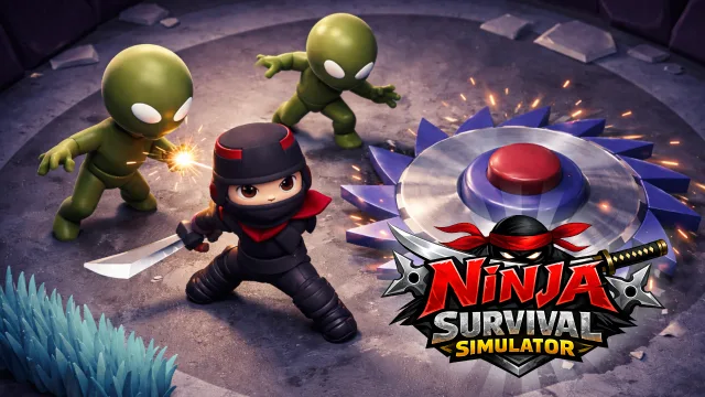 Ninja Hayatta Kalma Simülatörü oyununun kapağı