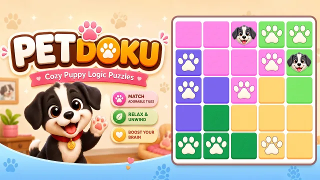 Petdoku: Rahatlatıcı Bulmaca Oyunları oyununun kapağı