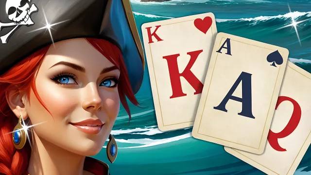 Solitaire Klondike - Hazine Ada oyununun kapağı