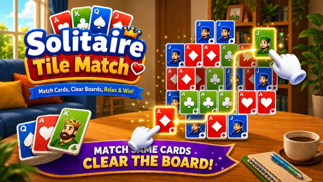 Solitaire Taş Eşleştirme oyununun kapağı