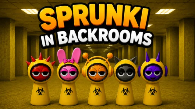 Sprunki Backrooms oyununun kapağı