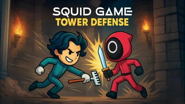 Squid Oyunu Kule Savunma oyununun kapağı