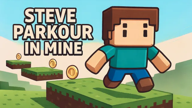 Steve Parkur Maden oyununun kapağı