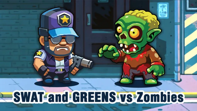 Swat Ve Greens Ve Zombiler oyununun kapağı
