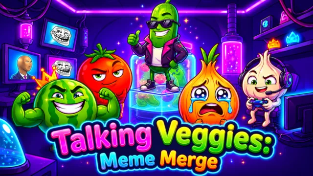 Talking Veggies: Meme Birleştirme oyununun kapağı