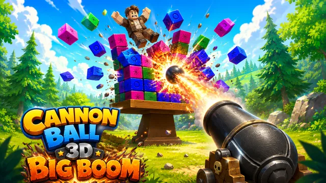 Top Top 3D: Büyük Boom Engel Parkuru oyununun kapağı