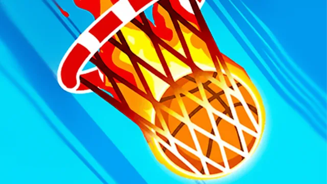 Üzerinde Ateş Basketbol Shots oyununun kapağı