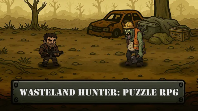 Wasteland Avcı: Bulmaca RPG oyununun kapağı