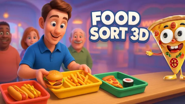 Yemek Sıralama 3D oyununun kapağı